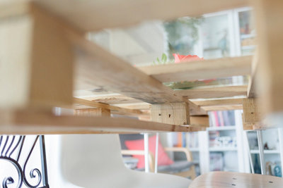 La mesa de comedor con palet de Gema