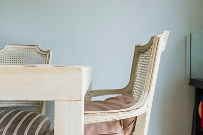 La mesa de salón restaurada de Paloma