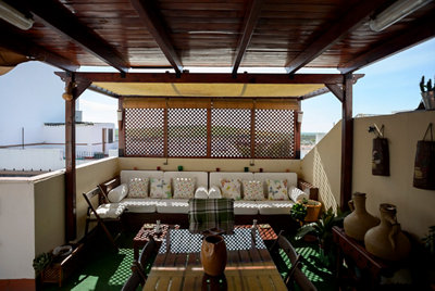 La pérgola de madera de Juan Manuel