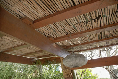 La pérgola del jardín de Macarena