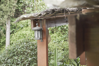 La pérgola del jardín de Macarena