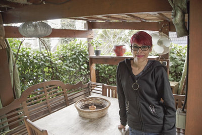La pérgola del jardín de Macarena