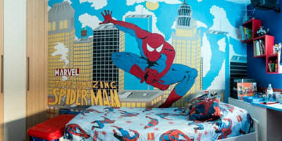 Las habitaciones de Iron Man y Spiderman de Christian