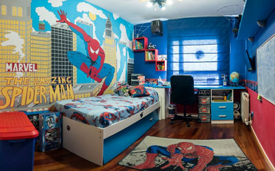 Las habitaciones de Iron Man y Spiderman de Christian