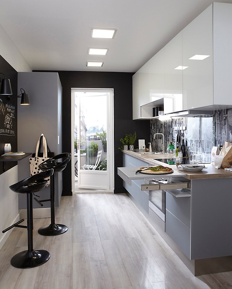 cocinas pequenas con barra leroy merlin