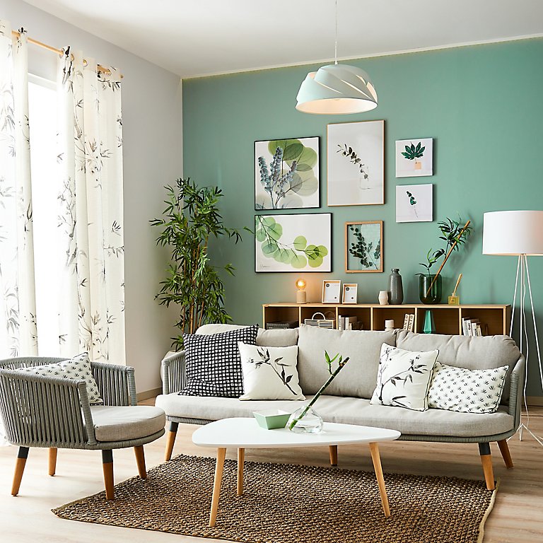 Cómo decorar un salón verde · LEROY MERLIN